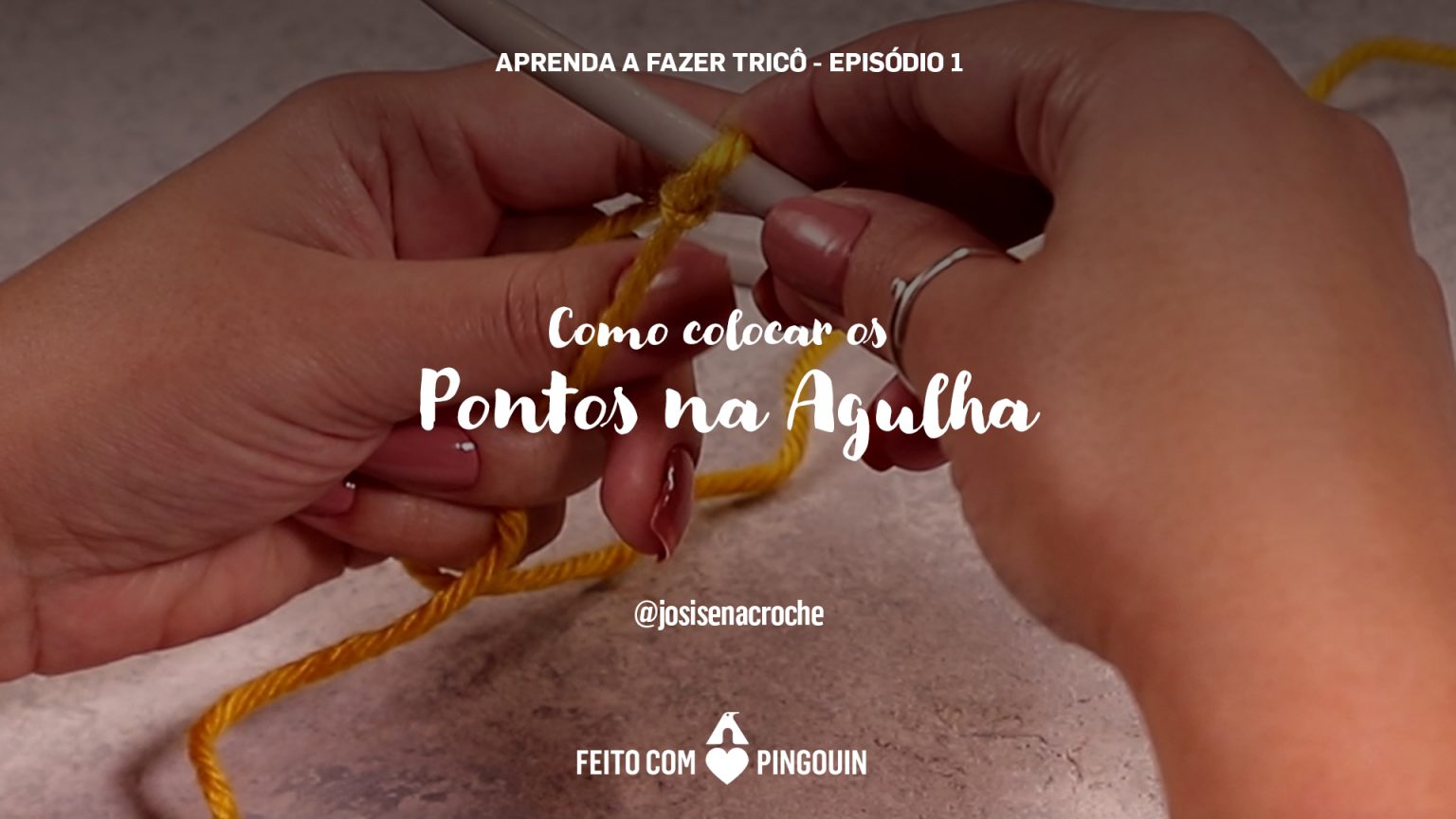 Tricô para iniciantes - como colocar pontos na agulha de tricô
