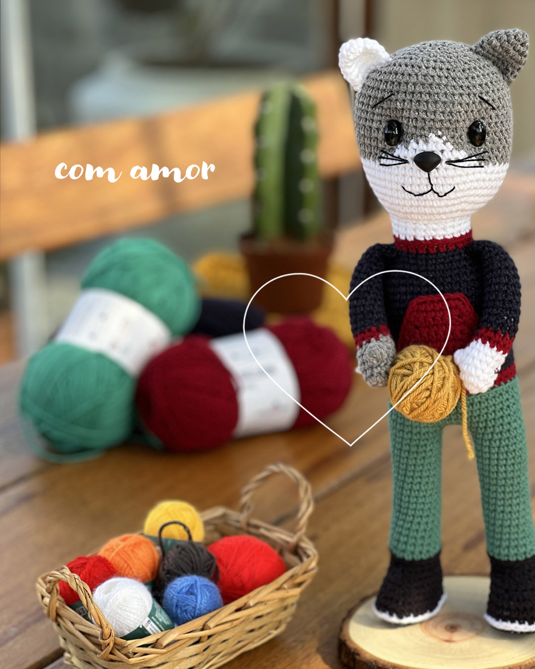 Gatinho amigurumi