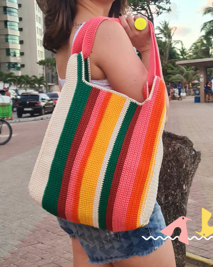 [INSPIRAÇÃO] 10 Receitas de Bolsas de Praia em Crochê para o Verão!