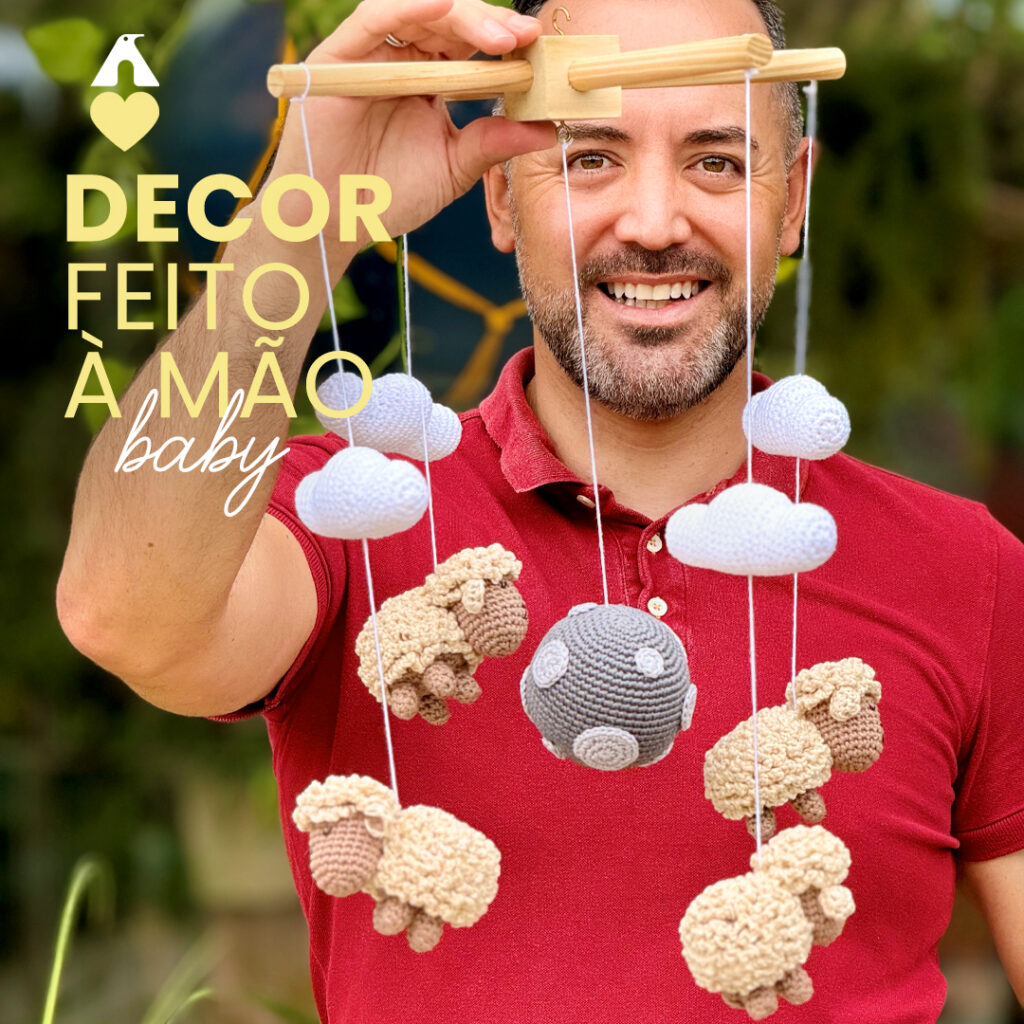M bile De Carneirinhos Amigurumi Decor Feito M o Baby BELLINHA