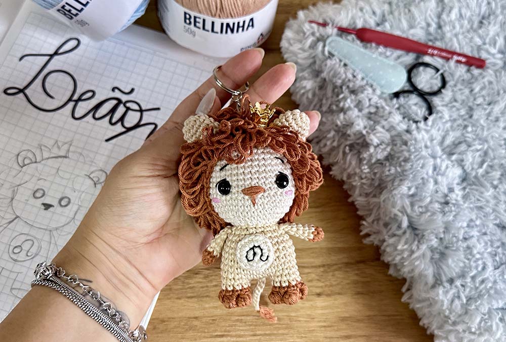 amigurumi leão