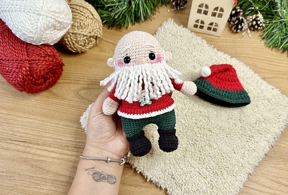 AMIGURUMI  PAPAI NOEL 