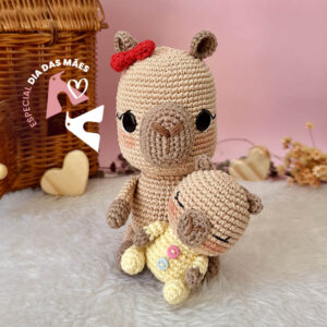 amigurumi mamae e bebê