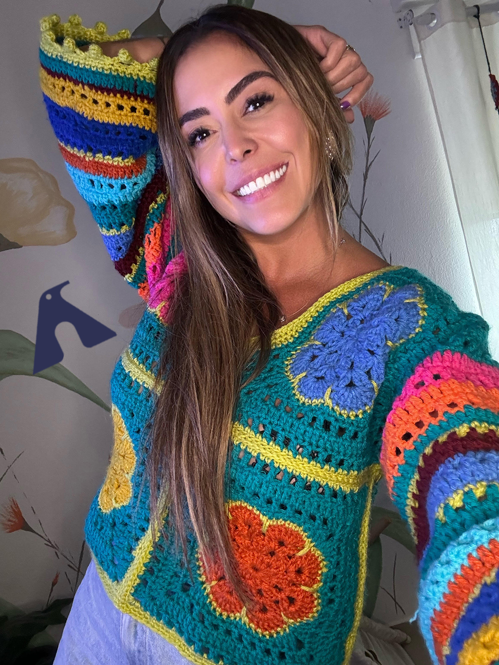 blusa floral