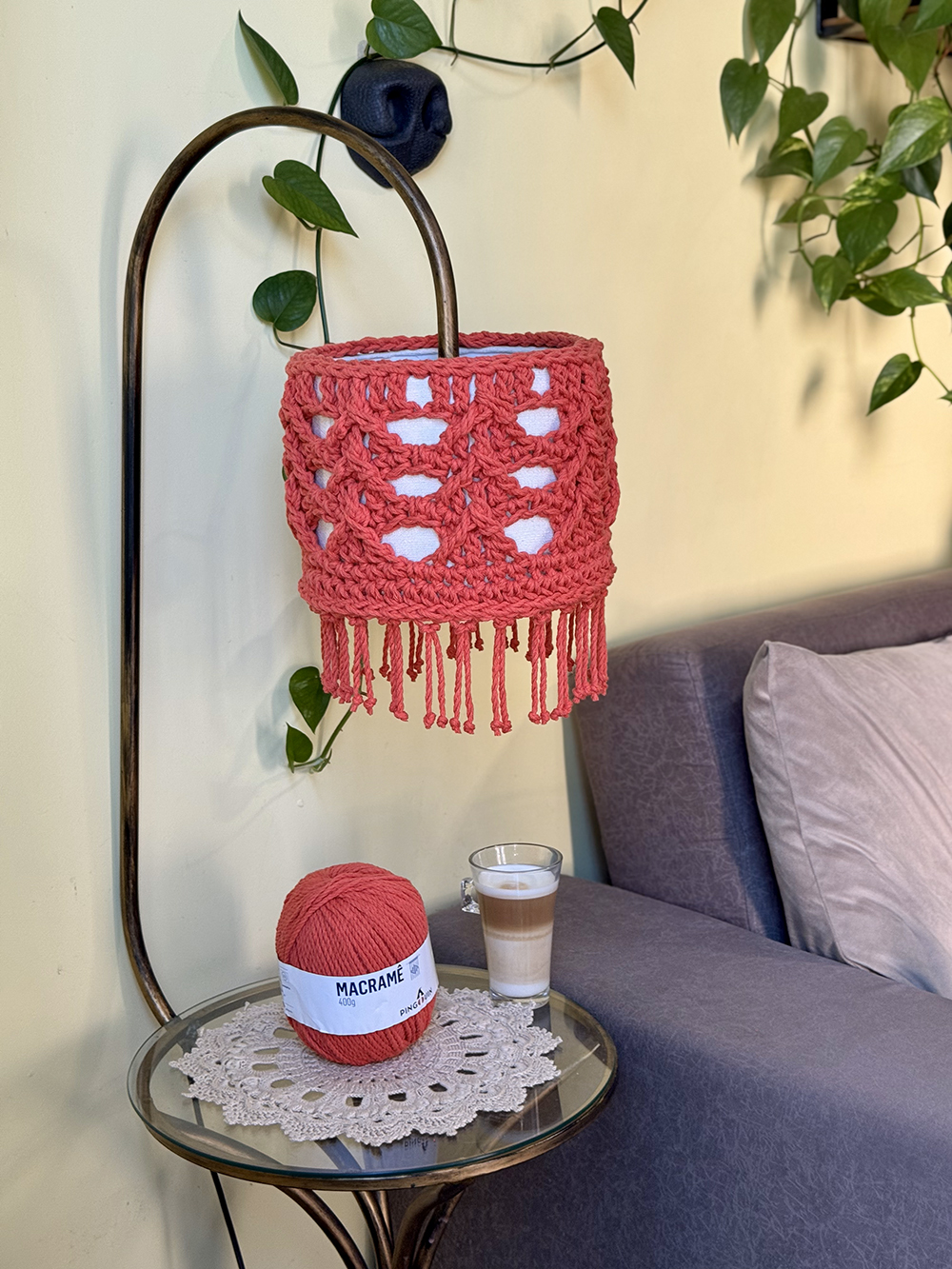 cupula fio macrame
