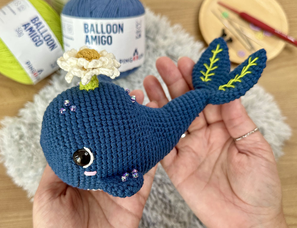 amigurumi baleia 