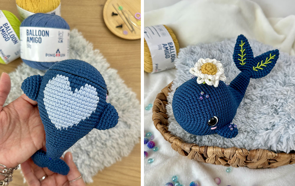 amigurumi baleia