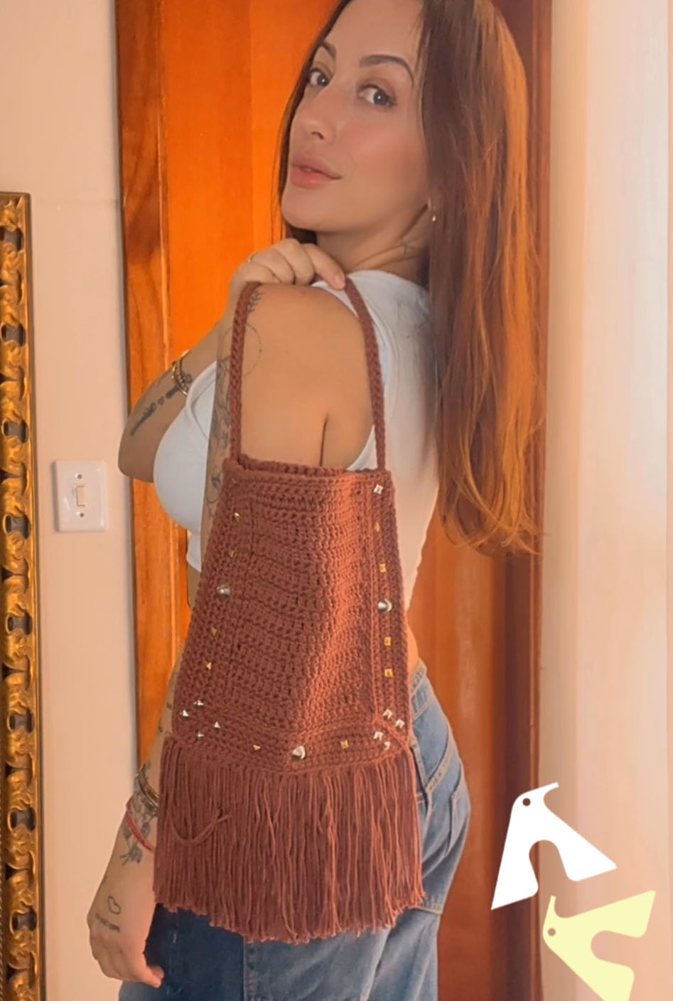 bolsa boho em croche