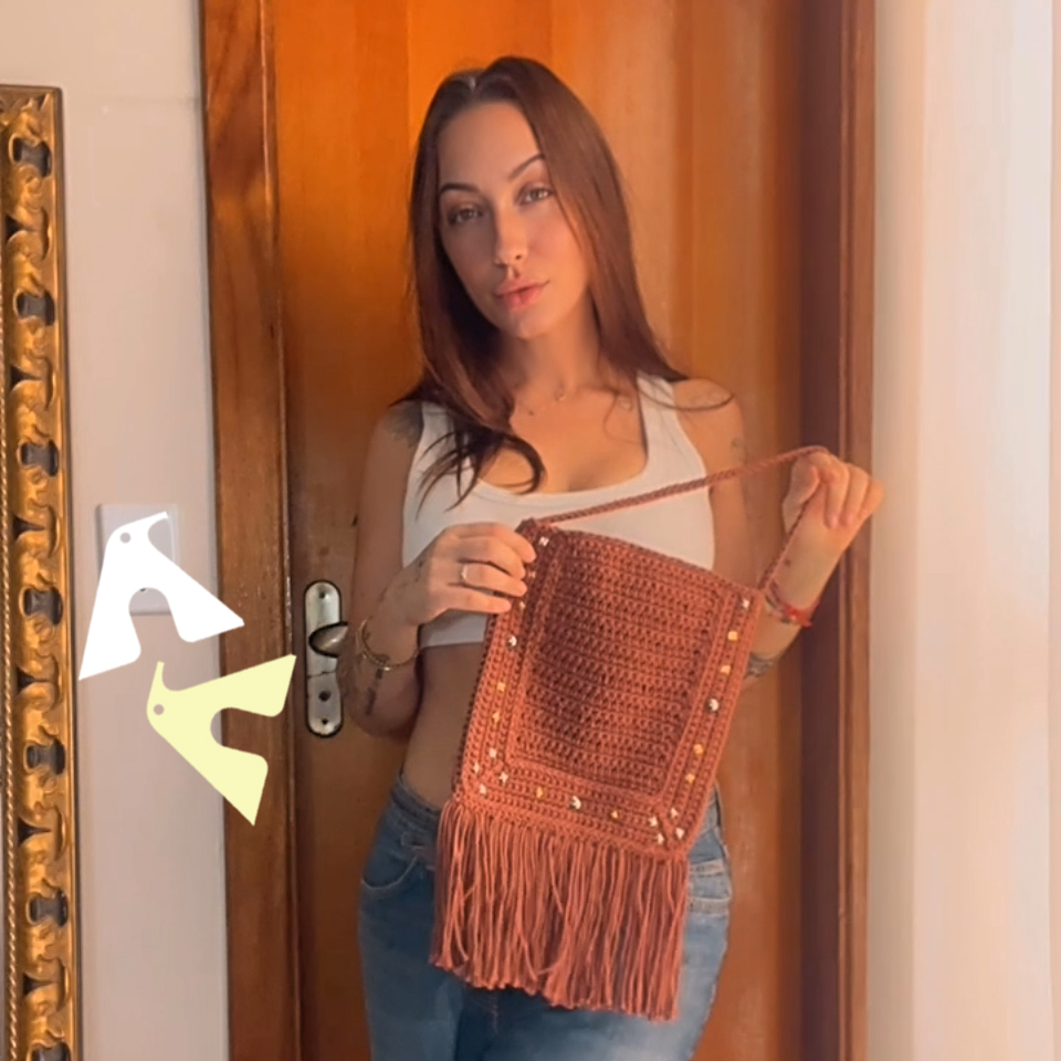 bolsa boho em croche