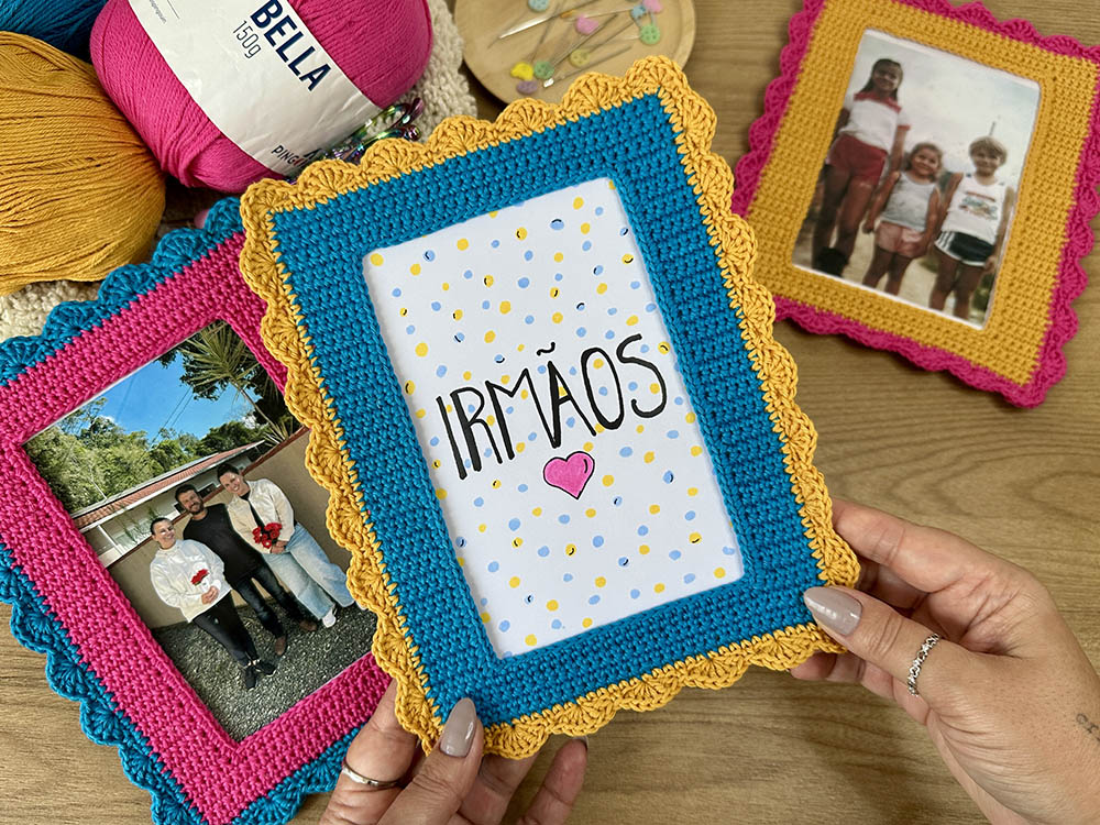 PORTA RETRATO CROCHE