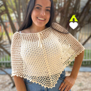 poncho crochê