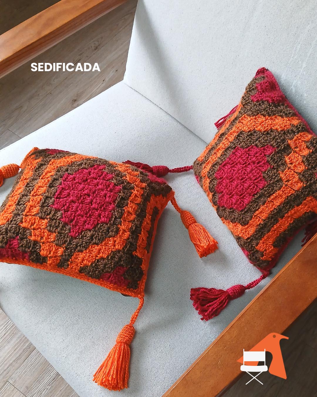 almofada croche