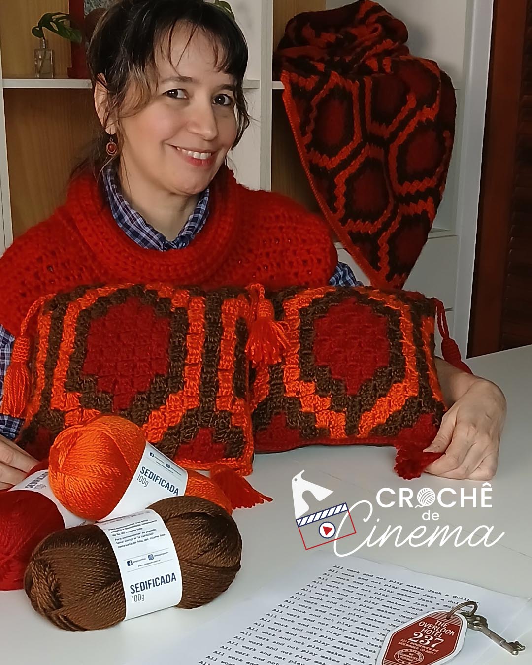almofada croche