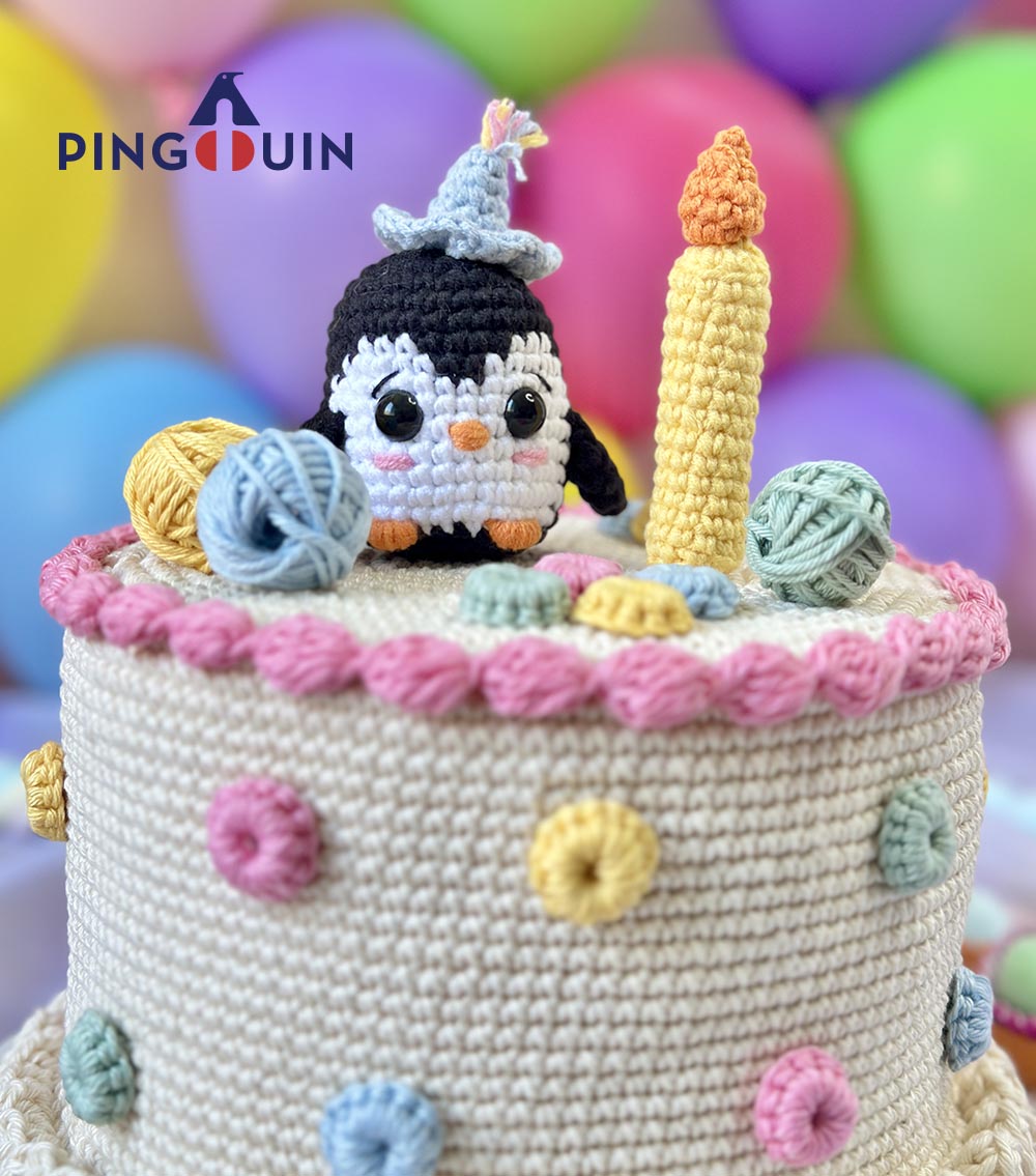 amigurumi bolo aniversario 