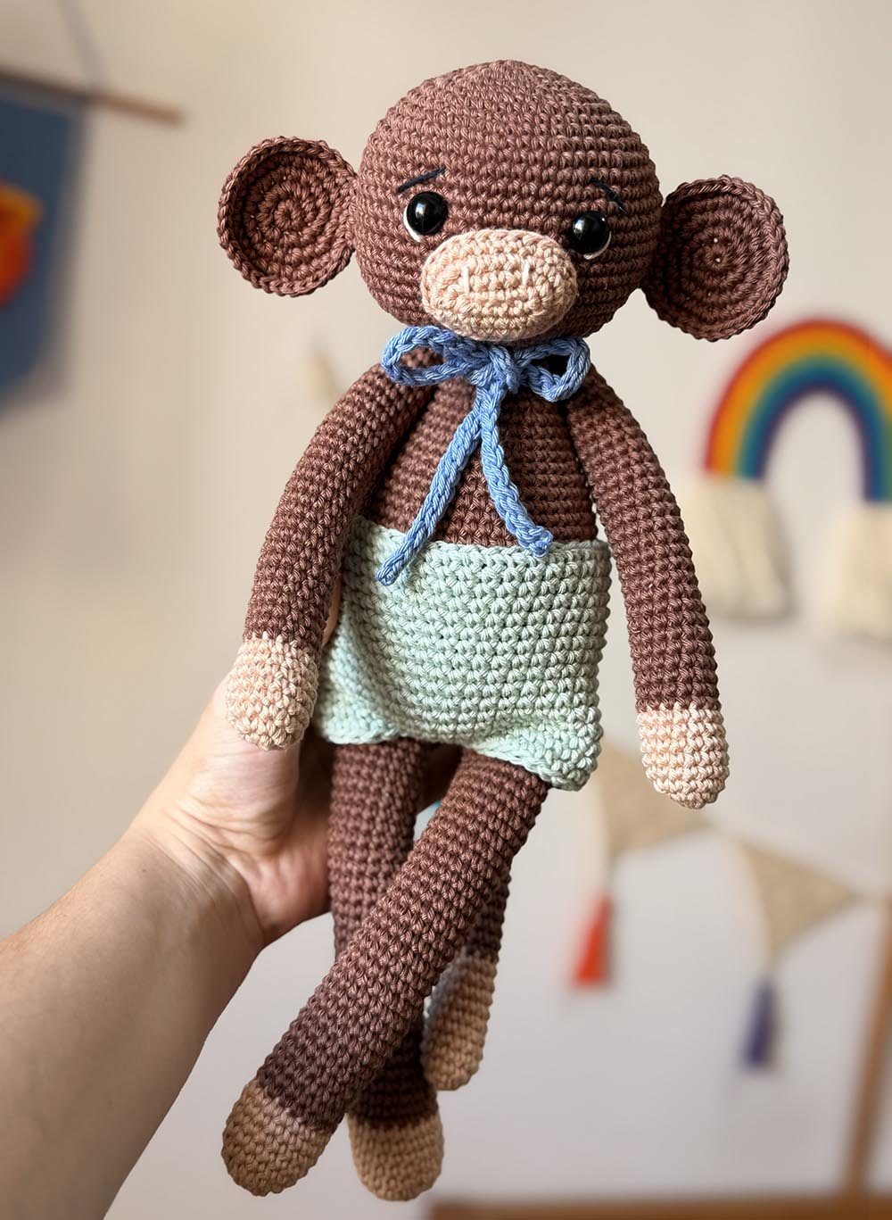 macaco amigurumi