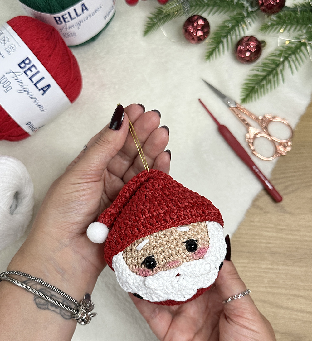 amigurumi bola noel