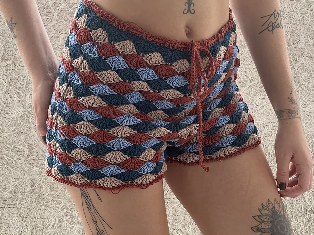 shorts croche 