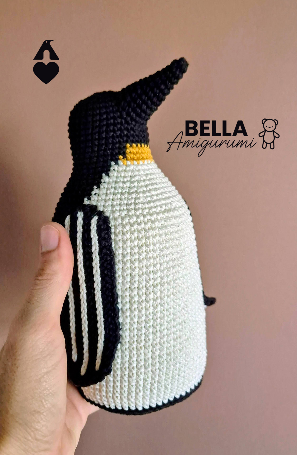pinguim amigurumi
