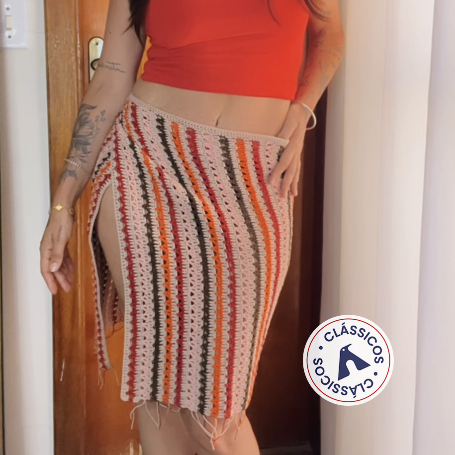 saida de praia croche