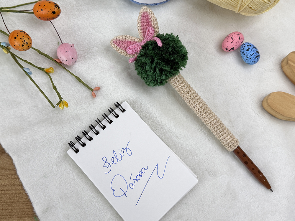 PONTEIRA LAPIS CROCHE 