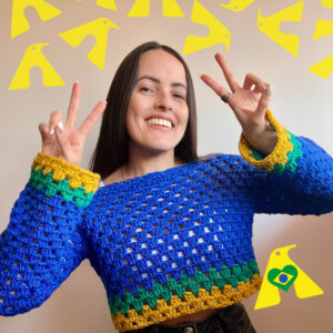 CROPPED CROCHE BRASIL
