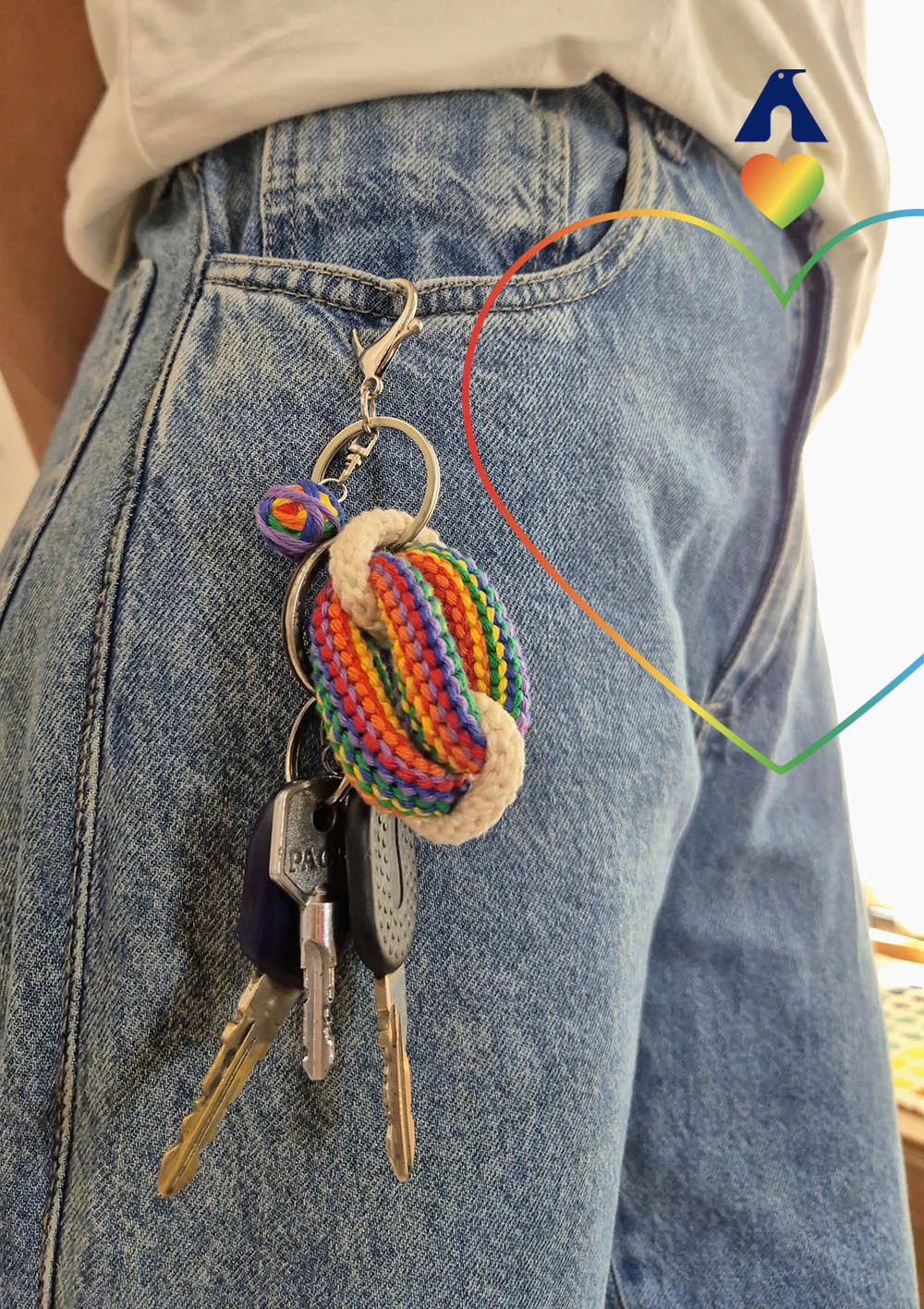 bag charm croche