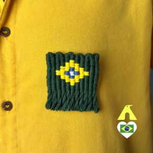 broche brasil croche