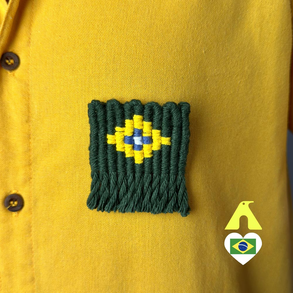 broche brasil croche
