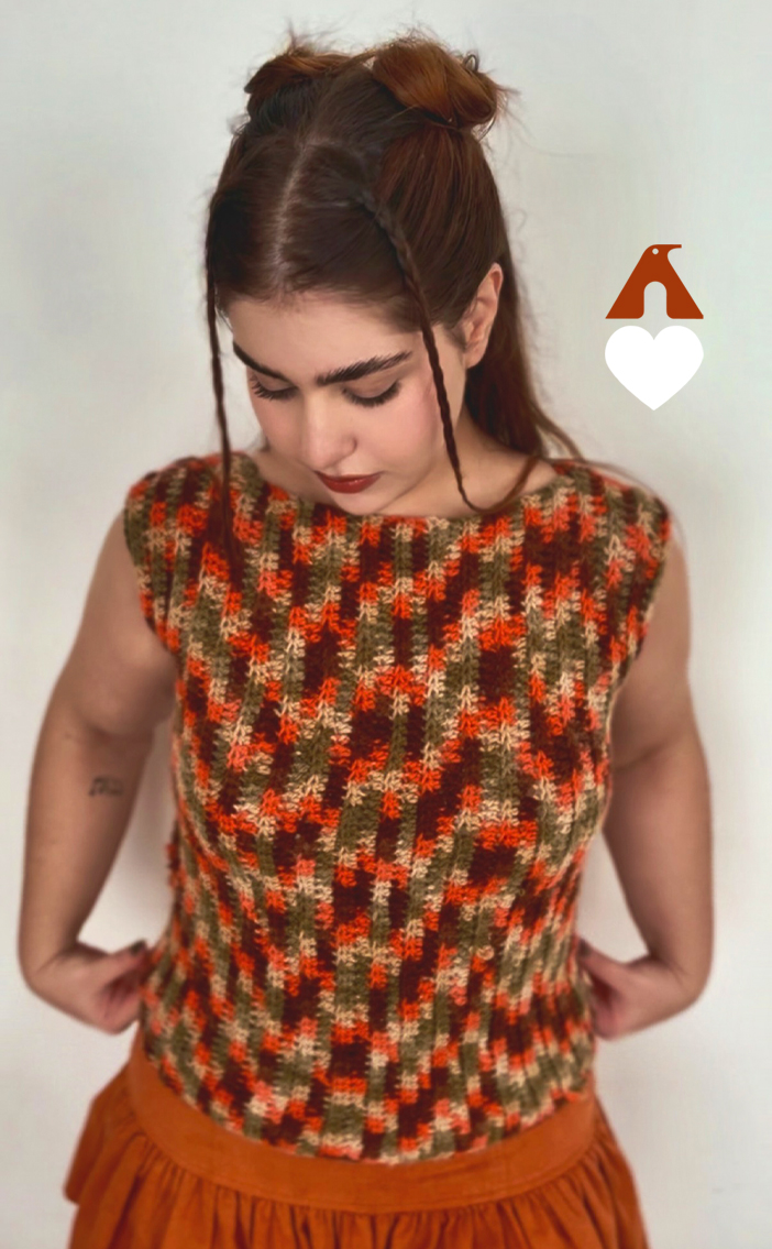 BLUSA MESCALADA CROCHE
