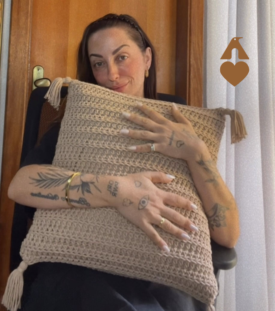 almofada croche