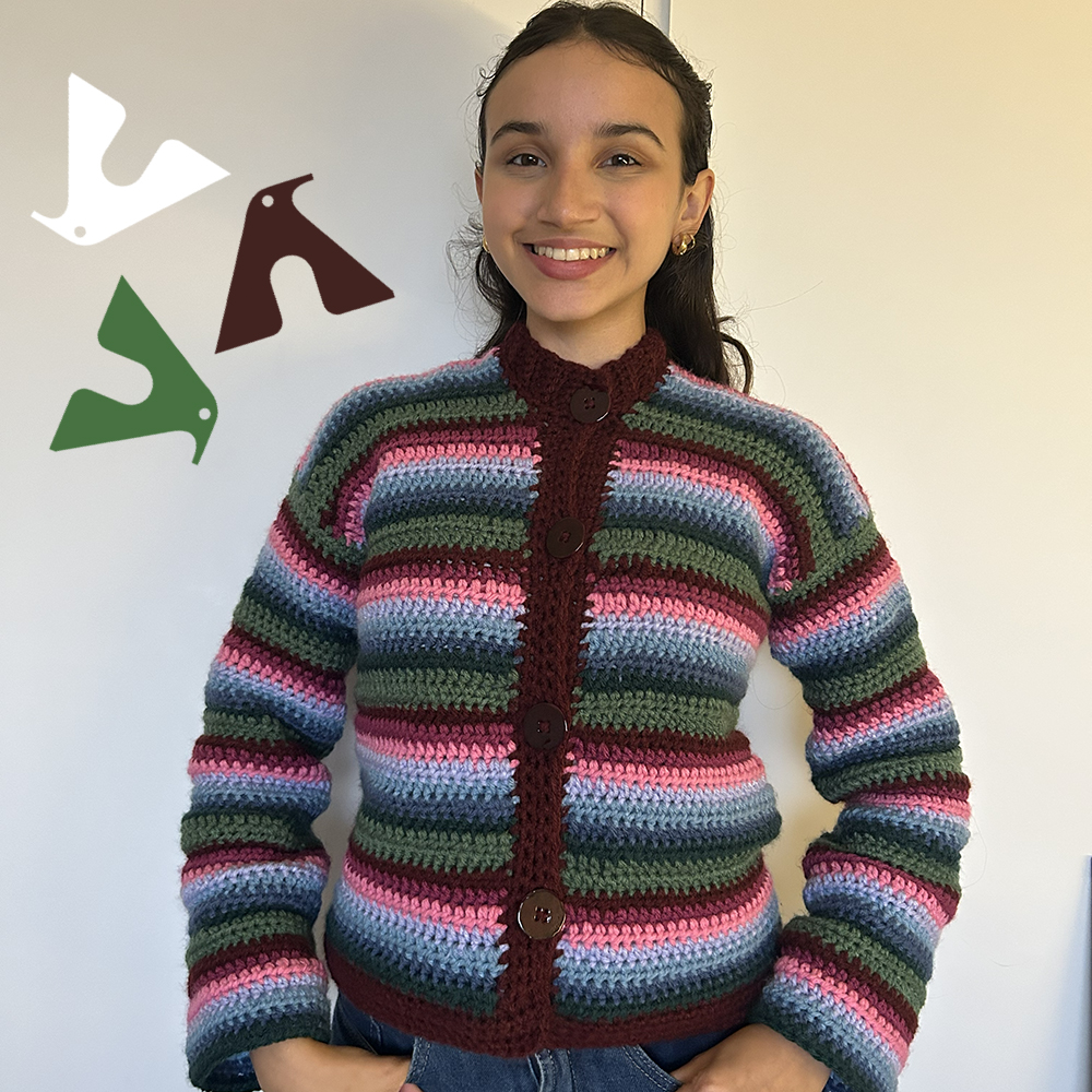 CASACO COLORIDO CROCHE