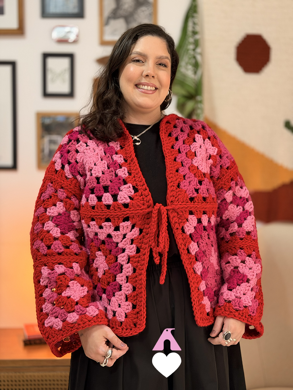 maxi casaco croche