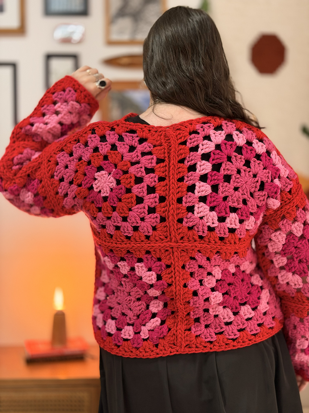 maxi casaco croche