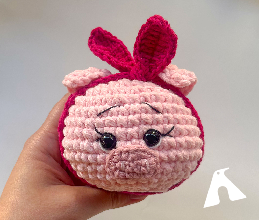 PORQUINHA PUFF AMIGURUMI  